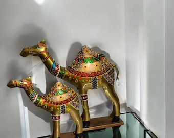 Handicraft Camel Set with handmade paint