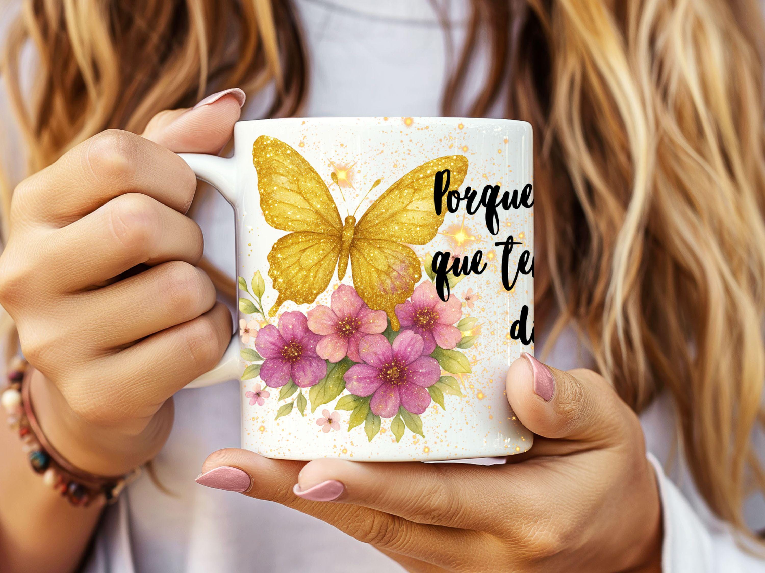 Spanish Bible Verse Mug Wrap For Sublimation, Porque Yo Se Los Planes Que Tengo Mug PNG, Jeremias 29:11 Mug 11/15 oz, Spanish PNG Design