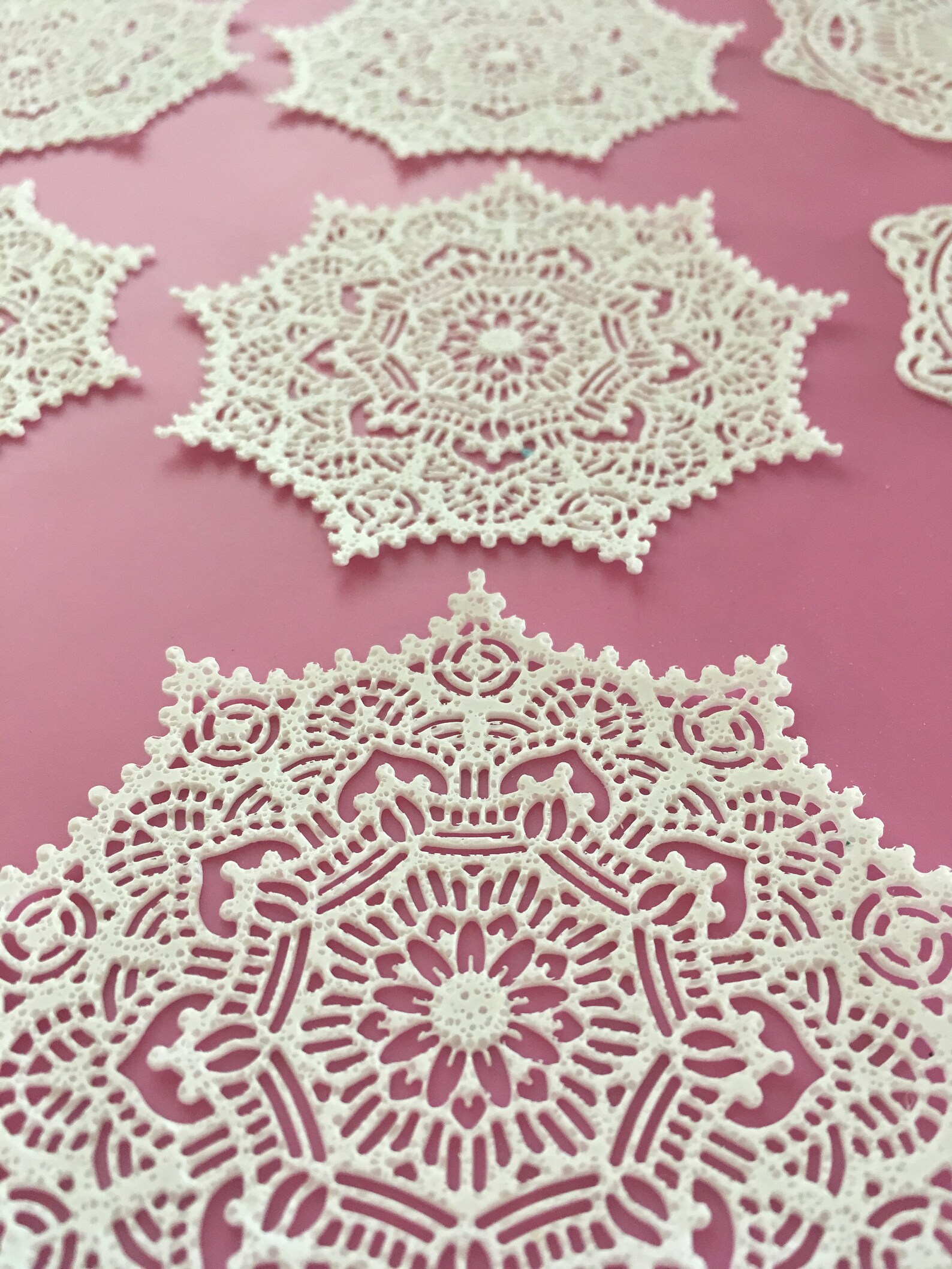 Edible Sugar Lace Large Doilies for Cakes Cupcakes Cookies Etsy