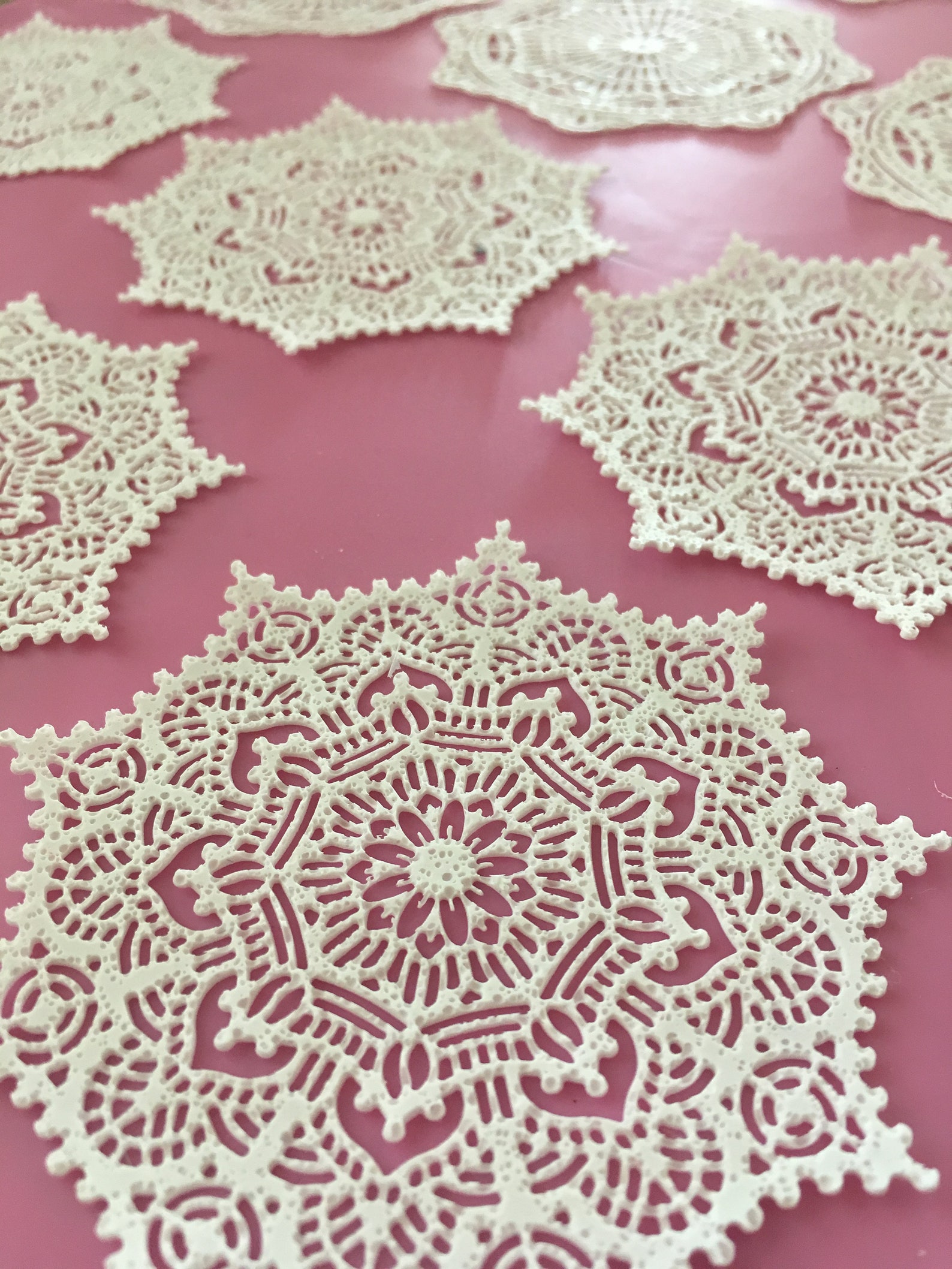 Edible Sugar Lace Large Doilies for Cakes Cupcakes Cookies Etsy