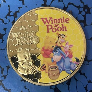 Winnie the Pooh & Friends Disney Collectible Coin – Gold Finish Disneyland Commemorative
