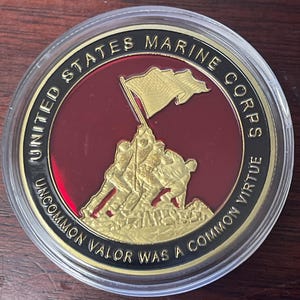 USMC Marines Iwo Jima Challenge Coin Collectible Medallion