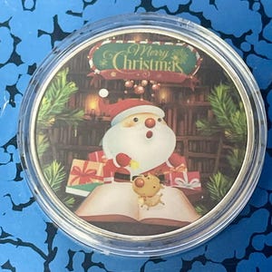 Santa Claus Christmas Coin: Holiday Collectible Keepsake