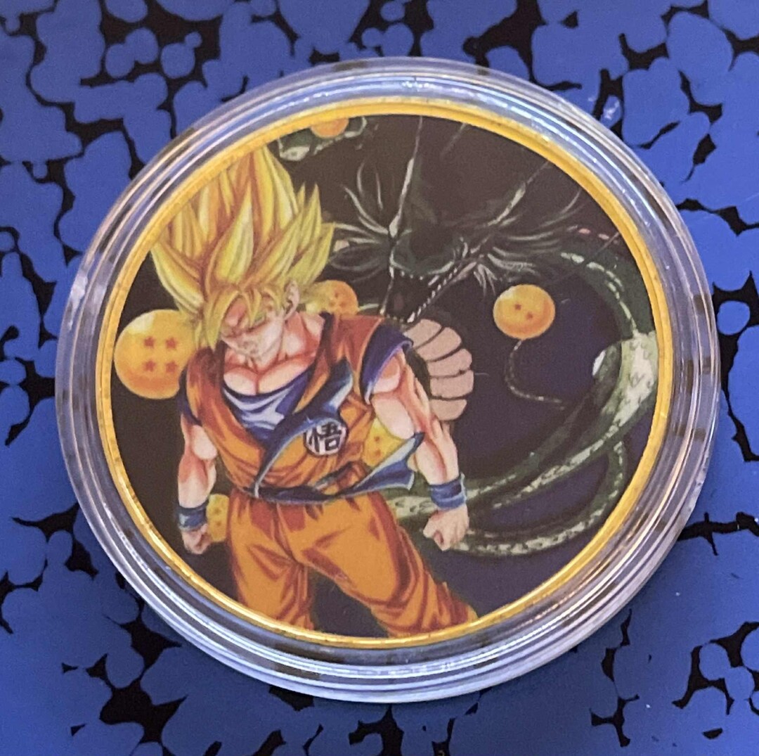 Super Saiyan Goku & Shenron Dragon Ball Z Coin – Anime Fan Collectible ...