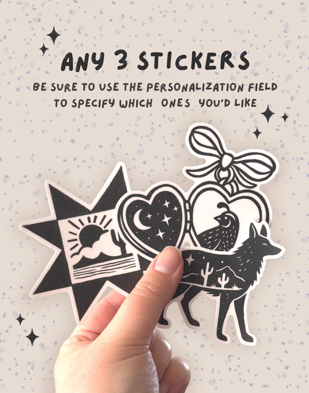 Entry Key Match Sticker Any Three Stickers, Mix and Match Sticker Set - Etsy