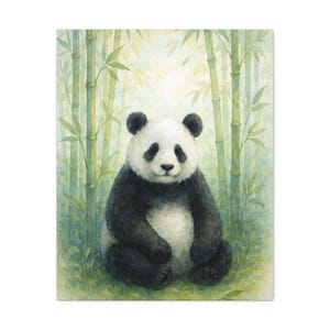 Panda, Cute Panda, Wall Decor, Nursery Decor, Safari Nursery Prints, Nursery Wall Art, Baby Animal Prints, Digital Download