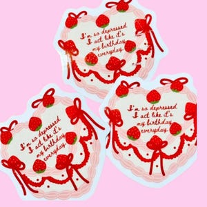 Taylor Swift Inspired Vintage Cake Sticker Eras Lyrics
