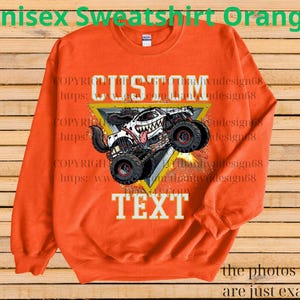Retro Monster Truck Shirt – Custom Text Tee, Personalized Monster Jam Birthday Gift for Kids & Adults, Customizable Truck Design #13 bild 12