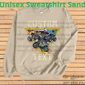 Many Monster Truck Shirt – Custom Text Tee, Personalized Monster Jam Birthday Gift for Kids & Adults, Customizable Truck Design #6 image 15