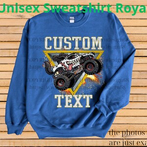 Retro Monster Truck Shirt – Custom Text Tee, Personalized Monster Jam Birthday Gift for Kids & Adults, Customizable Truck Design #13 bild 15