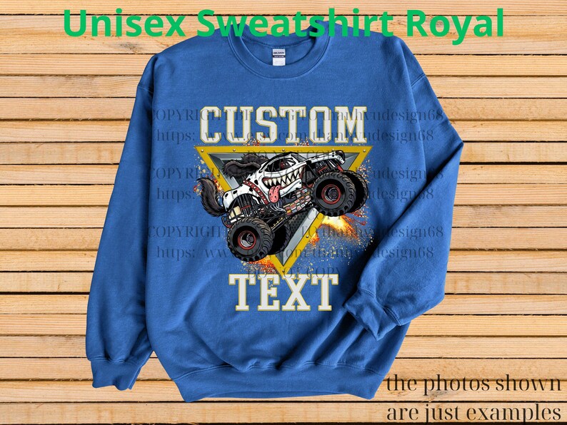 Retro Monster Truck Shirt – Custom Text Tee, Personalized Monster Jam Birthday Gift for Kids & Adults, Customizable Truck Design #13 bild 15