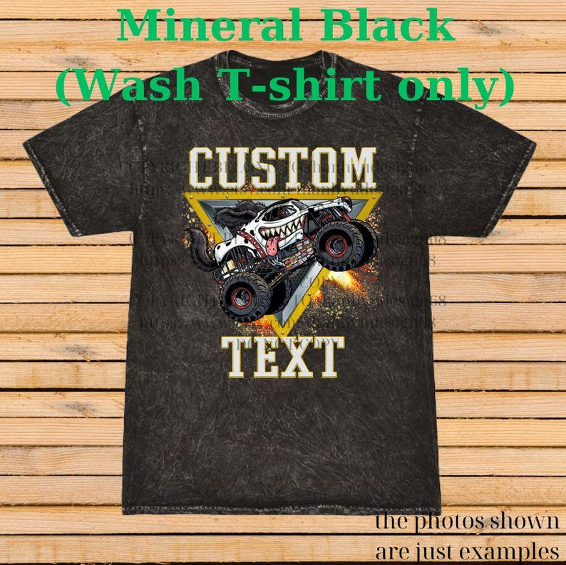Retro Monster Truck Shirt – Custom Text Tee, Personalized Monster Jam Birthday Gift for Kids & Adults, Customizable Truck Design #13 bild 5