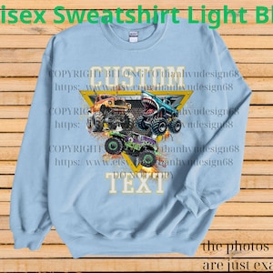 Many Monster Truck Shirt – Custom Text Tee, Personalized Monster Jam Birthday Gift for Kids & Adults, Customizable Truck Design #6 image 9