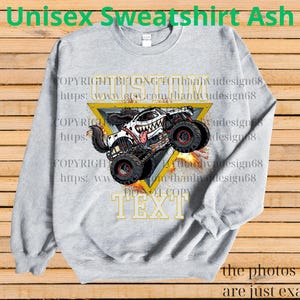 Retro Monster Truck Shirt – Custom Text Tee, Personalized Monster Jam Birthday Gift for Kids & Adults, Customizable Truck Design #13 bild 6