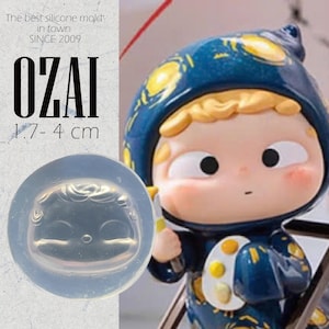 OZAI Doll Clear Silicone Chibi Figure Anime Clay Statue Cake Decoration Sugar Art Multi Proposal Mold