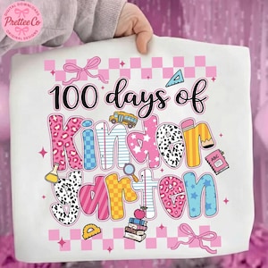 100 dias de aula no jardim de infância PNG, Laço Coquette PNG, Meninas no 100º dia de aula no jardim de infância PNG, Desenho Preppy PNG, Professora PNG, Download Digital
