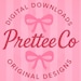 PretteeCo store logo