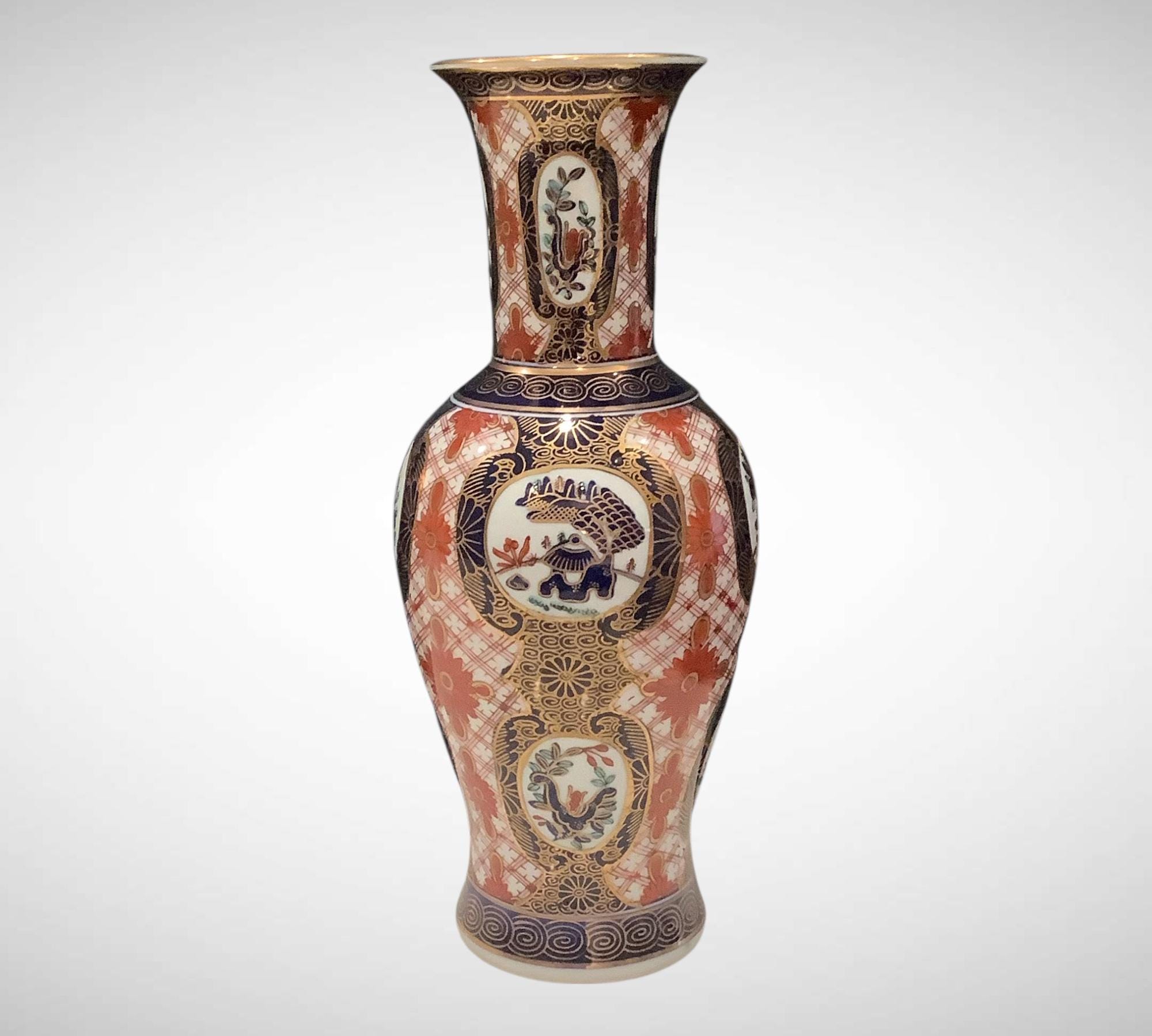 Hand Painted Gold Imari Vase - Etsy