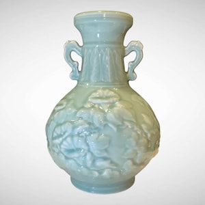 Porcelain Chinese Celadon Vase - Etsy