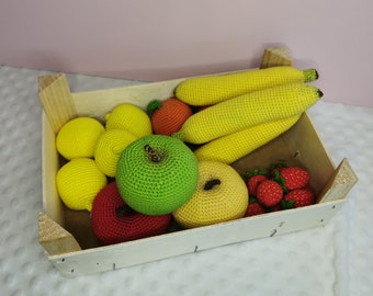 Fruits au crochet pour dîner.