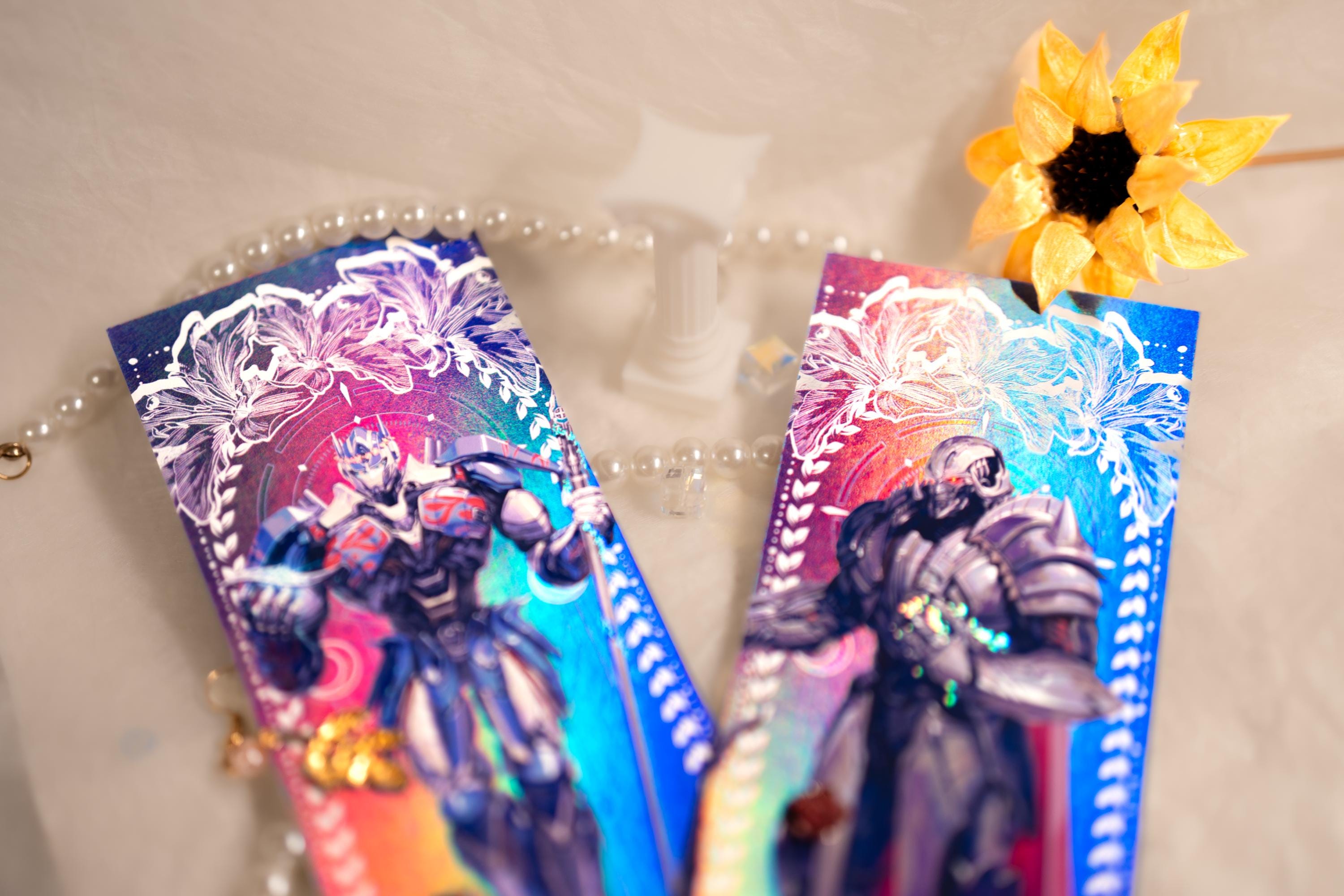 Transformers Optimus Prime & Megatron Holographic Bookmarks Set: IDW ...