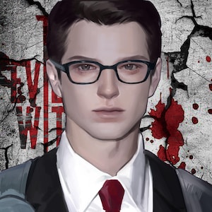 The Evil Within Sebastian Joseph Ruvik Stefano Shikishi Art Print | Horror Game Fan Art Collection