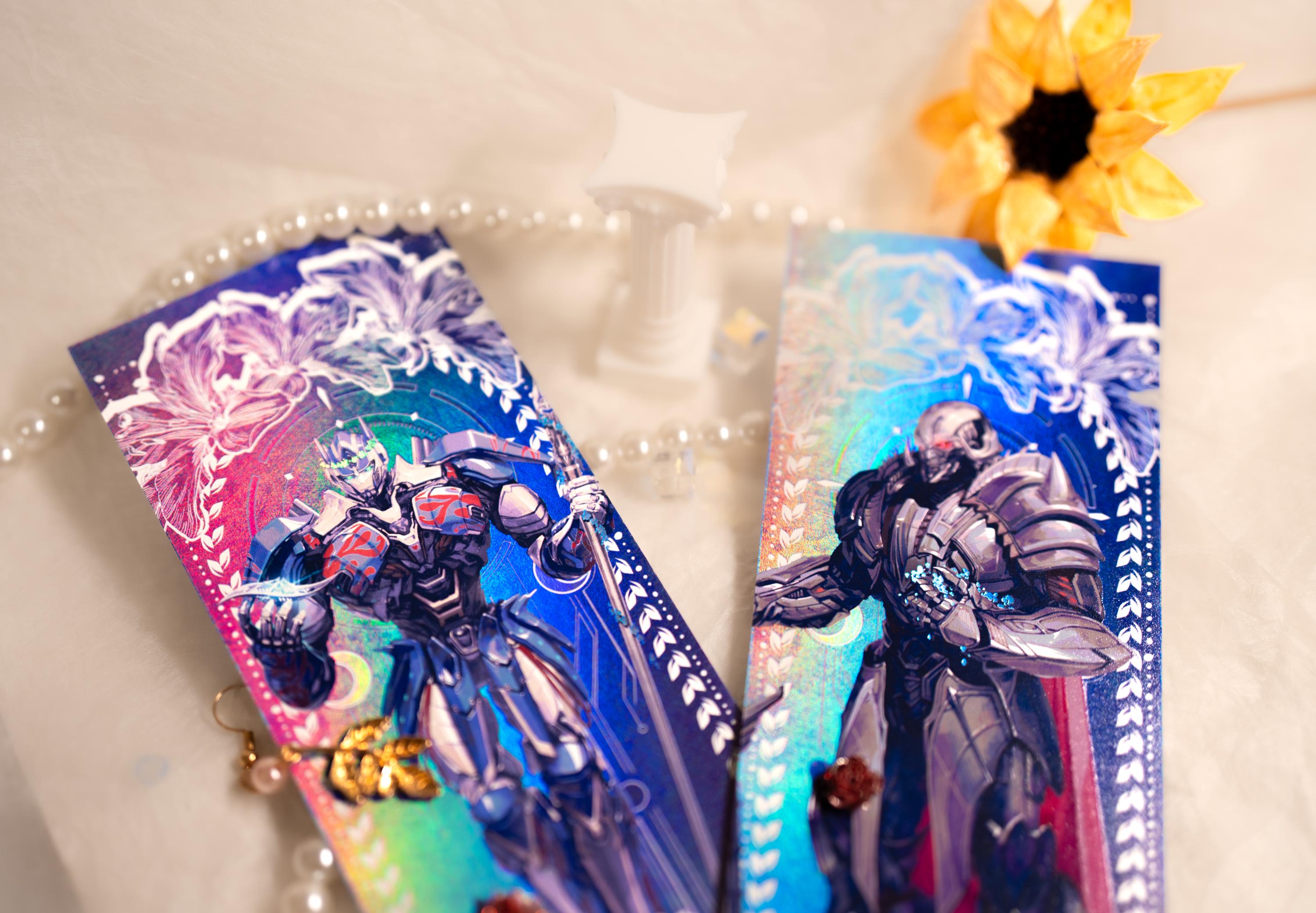 Transformers Optimus Prime & Megatron Holographic Bookmarks Set: IDW ...