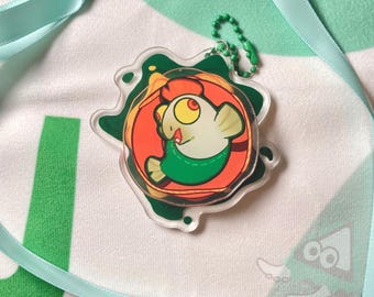 Splatoon 3 Smallfry Spinning Keychain: Gaming Anime Gift