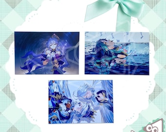 Robin/Furina/Xiao  Double-sided Postcard - Genshin Impact/Honkai Star Rail