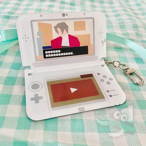 Ace Attorney Keychain - Unnecessary Feelings Phoenix Wright - Video Gaming Gift For Friends