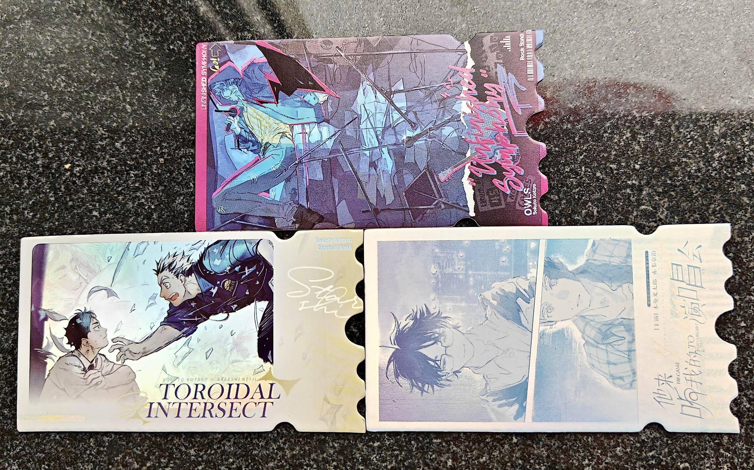 Bokuto and Akaashi Anime Ticket Card & Postcard | Haikyuu Fan Art Print ...