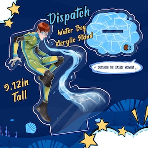 Dispatch Game Z-Team Water Boy Handgefertigter Acryl-Aufsteller (13 cm) - Superheld Fan Geschenk