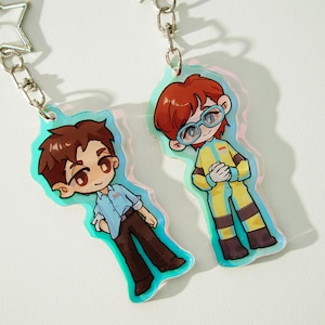 Llaveros acrílicos de Waterboy Robert DISPATCH / 2,7 pulgadas