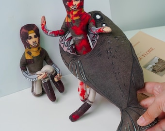 Iron Lung The Convict Abstract Doll with Wire Frame, Handmade Gift for Fans & Collectors