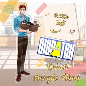 Figura de acción de Robert del Equipo Z, hecha a mano en acrílico (13 cm) - Regalo para fans de superhéroes