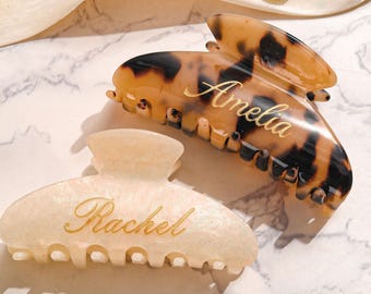 Pinza para el cabello con nombre grabado, pinza para el cabello personalizada, accesorio para el cabello de boda con nombre personalizado, pinza para el cabello personalizada, regalo para damas de honor, regalos para ella.