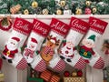 Personalized Family Christmas Stockings, Custom Christmas Stockings with name, Holiday Decor Gift, Christmas Stockings, Christmas Decor