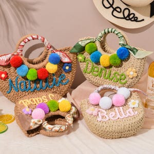 Gepersonaliseerde draagtas van stro, huwelijkscadeaus zomer, strandhandtas bruidsmeisje, gunsten vrijgezellenfeest, geschenken vrijgezellenfeest, aangepaste draagtas