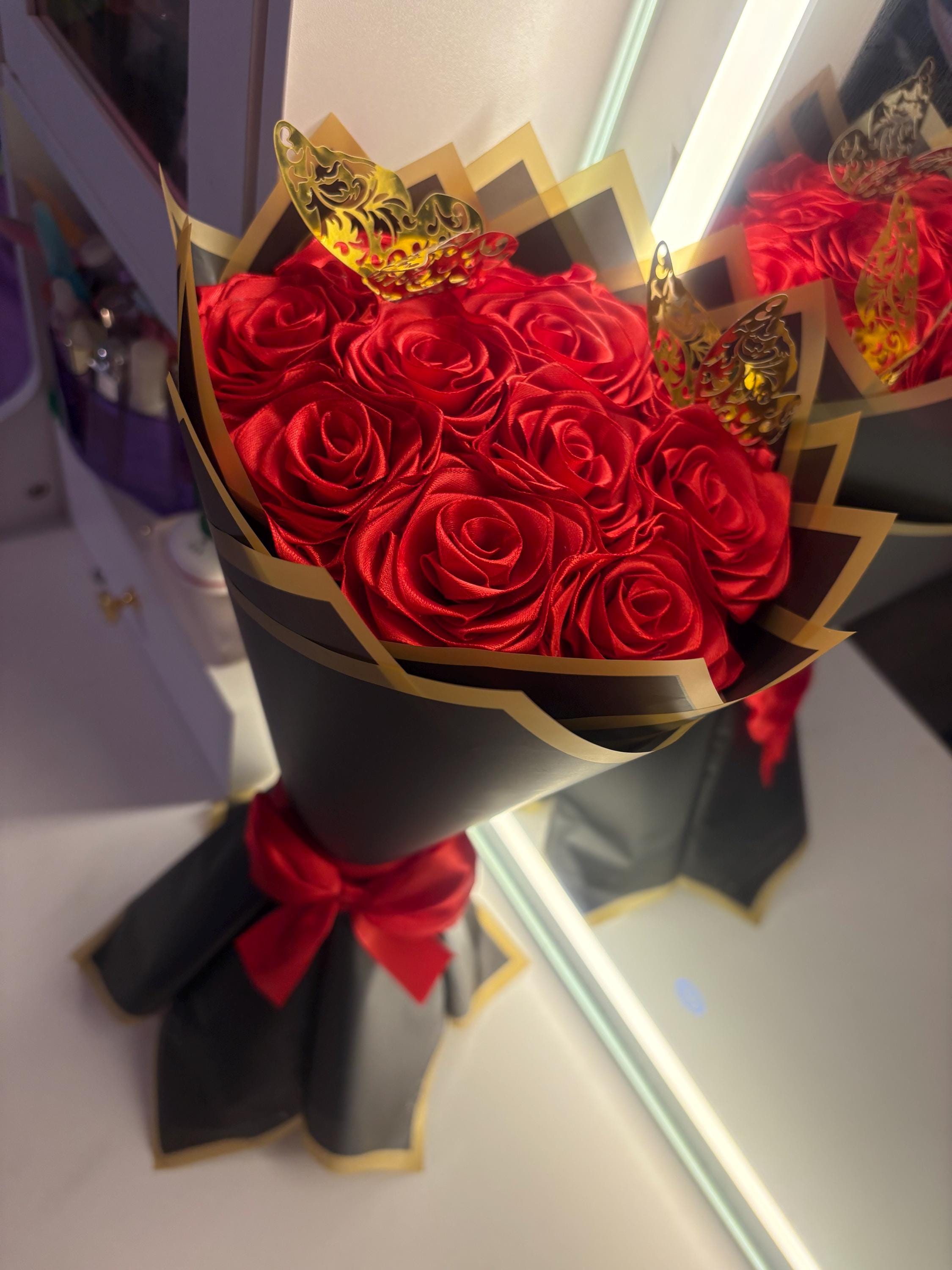 Black rose bouquet - Etsy 日本