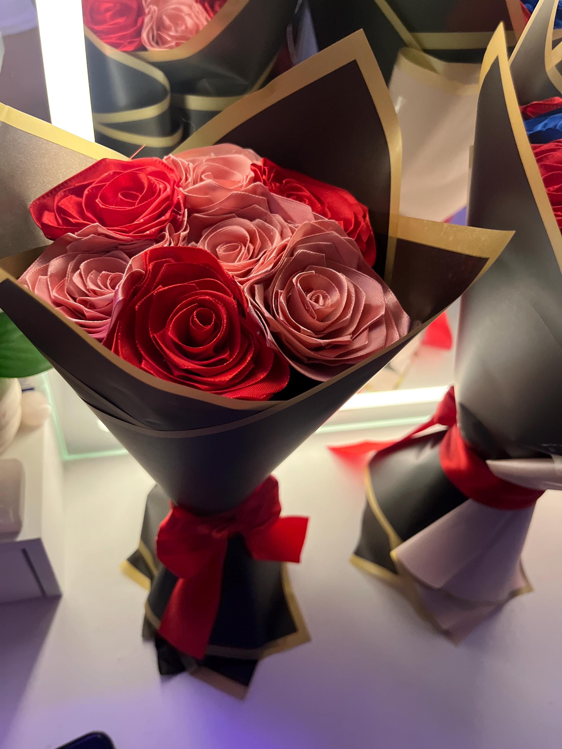 7 Count Eternal Rose Bouquet! (customizable Colors) - Etsy