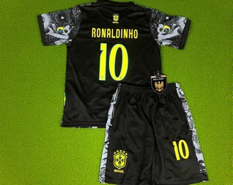 Brazil 2006 World Cup Ronaldinho #10 Home Jerey - Etsy Canada