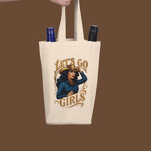 Double Wine Tote | Perfect for Wine Lovers, Wine Bottle Holder, Wine Gift Idea, Wine tote, Bachelorette Party, Eco Friendly Wine Carrier