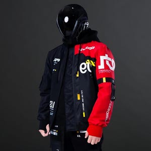 Techwear Jacket, Cybernetic Series Jacket - Cyberpunk jacket, Cyber street Jacket, Varsity Jacket, Men Women Cosplay Jacket Ship DHL Express