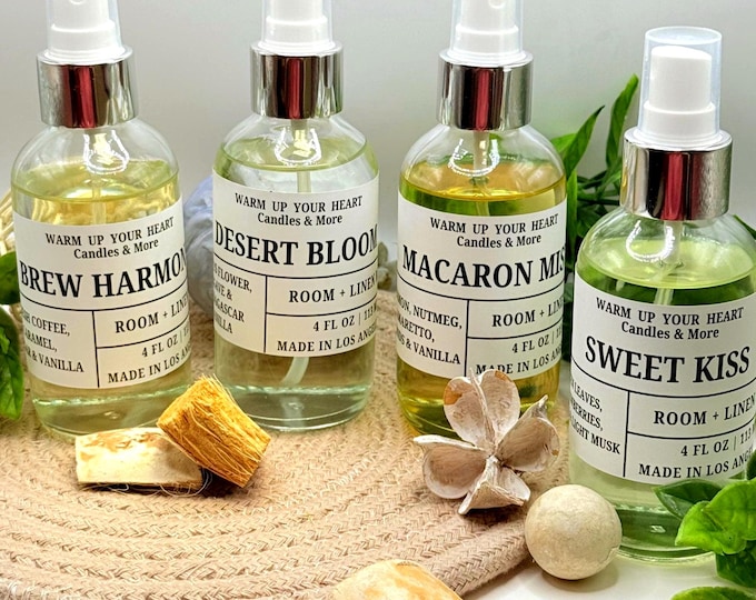 Featured listing image: Luxury Room + Linen Mists – Cozy, Sweet & Botanical Fragrances
