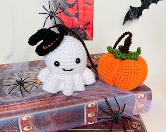 ハロウィンあみぐるみ編み図：16個入りキーホルダーセット（デジタル