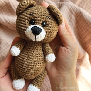 Teddy Bear Crochet Pattern - Amigurumi Bear PDF - DIY Handmade Toy