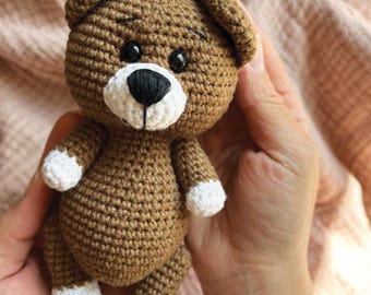 Teddy Bear Crochet Pattern - Amigurumi Bear PDF - DIY Handmade Toy