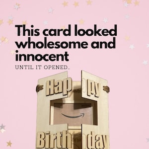 WTF cat butt card SVG laser gift card holder – XCS svg dxf pdf – opens to an inappropriate cat for twisted birthday fun - digital download