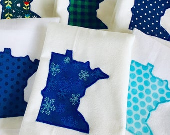 Minnesota ~ GO BLUE ~ Toalla de saco de harina