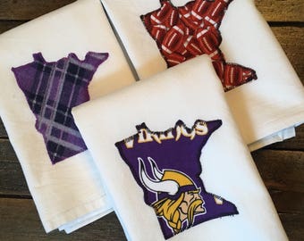 ¡Vamos Vikes! • Toalla de saco de harina